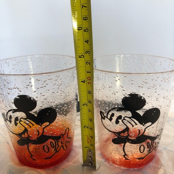 Vintage Mickey Mouse Tumblers Set of 3 - Picture 3 of 7